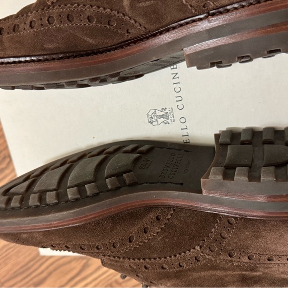 Brunello Cucinelli brogue suede boots 41 - Picture 7 of 7